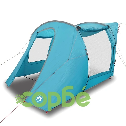 Автомобилна палатка за къмпинг Blue Waterproof 335x352x217 см от полиестер с PU покритие ➤ топ цена ➤ sorbe.bg