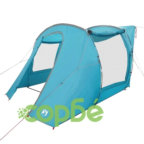 Автомобилна палатка за къмпинг Blue Waterproof 335x352x217 см от полиестер с PU покритие ➤ топ цена ➤ sorbe.bg
