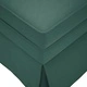 Кушетка от кадифе с болстер и десен подлакътник, тъмнозелена, 145x56x70 см