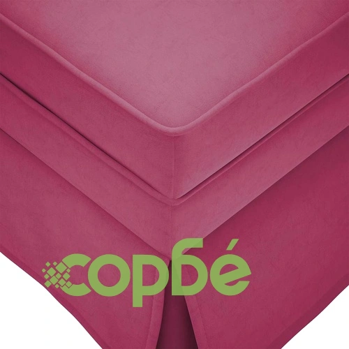 Кушетка с болстер и десен подлакътник от кадифе, виненочервена, 145x56x70 см ➤ топ цена ➤ sorbe.bg