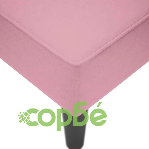 Кушетка от розово кадифе с десен подлакътник 140x56x66 см ➤ топ цена ➤ sorbe.bg