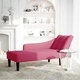 Кушетка с десен подлакътник от кадифе, виненочервена 140x56x66 см