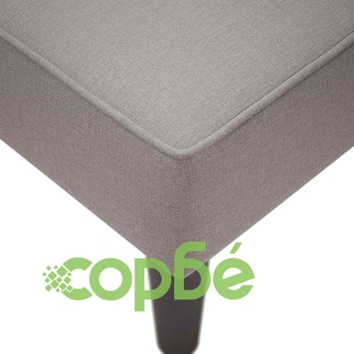 Луксозен Шезлонг с Десен Подлакътник от Полиестерен Плат в Цвят Taupe - 140x56x66 см ➤ топ цена ➤ sorbe.bg