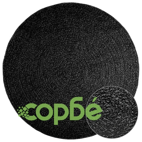 Кръгъл килим ZIZUR,  160 см, визия юта, полипропилен, за закрито и открито пространство ➤ топ цена ➤ sorbe.bg