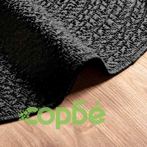 Кръгъл килим ZIZUR,  160 см, визия юта, полипропилен, за закрито и открито пространство ➤ топ цена ➤ sorbe.bg