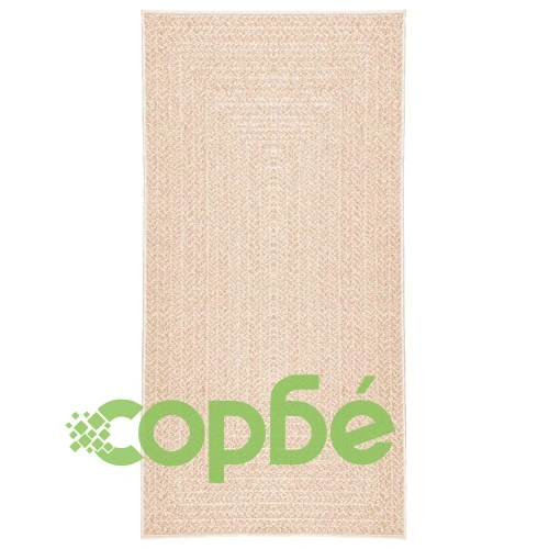Килим ZIZUR, 100x200 см, визия на юта, за закрито и открито, бежов ➤ топ цена ➤ sorbe.bg