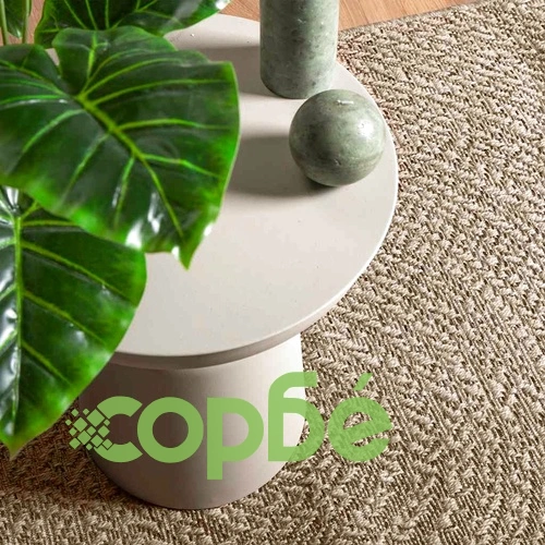 Килим ZIZUR с визия юта 100x200 см, бежов, за закрито и открито ➤ топ цена ➤ sorbe.bg