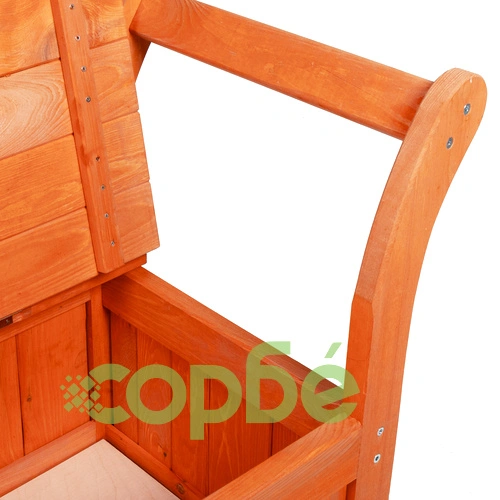 Градинска пейка за съхранение от масивна акациева дървесина 119x44,5x75,5 см ➤ топ цена ➤ sorbe.bg