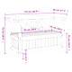 Градинска пейка за съхранение от масивна акациева дървесина 119x44,5x75,5 см