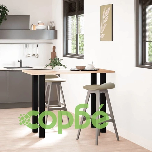 Крака за масичка за кафе 4 бр черни 90-92 см стоманени с прахово покритие ➤ топ цена ➤ sorbe.bg