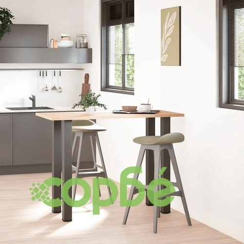 Крака за бар маса от стомана, 4 бр., антрацит, 90-92 см, регулируеми ➤ топ цена ➤ sorbe.bg