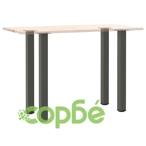 Крака за бар маса от стомана, 4 бр., антрацит, 90-92 см, регулируеми ➤ топ цена ➤ sorbe.bg