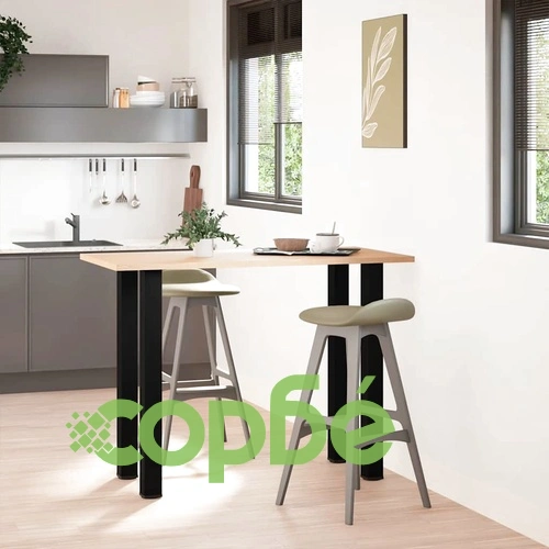 Крака за бар маса от стомана, 4 бр., черни, 100-102 см, регулируеми ➤ топ цена ➤ sorbe.bg