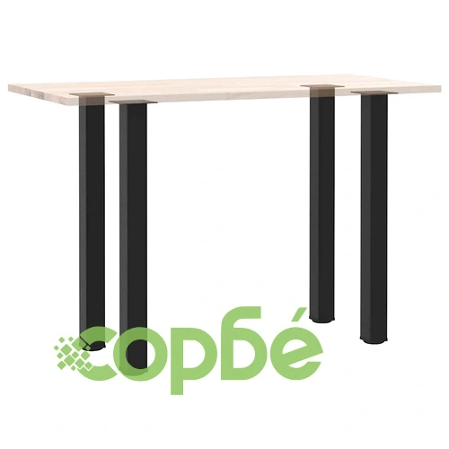 Крака за бар маса от стомана, 4 бр., черни, 100-102 см, регулируеми ➤ топ цена ➤ sorbe.bg