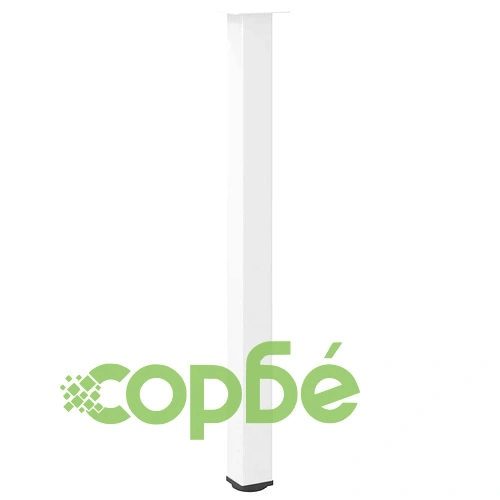 Крака за бар маса 4 бр. бели 110-112 см стомана с регулируеми нивелири ➤ топ цена ➤ sorbe.bg