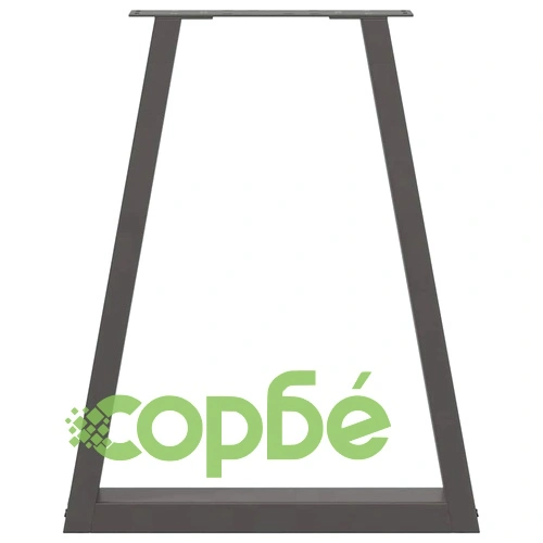 V-образни крака за холна маса, 2 бр., антрацит, 50x(72-73) см, стомана ➤ топ цена ➤ sorbe.bg