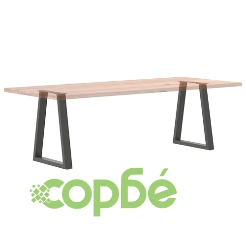 V-образни крака за холна маса, 2 бр., антрацит, 50x(72-73) см, стомана ➤ топ цена ➤ sorbe.bg