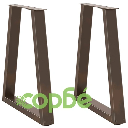 Крака за трапезна маса V-образна форма 2 бр. стомана 50x(72-73,3) см ➤ топ цена ➤ sorbe.bg