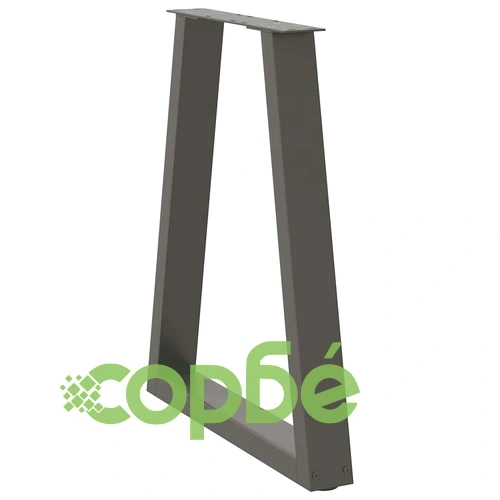 V-образни крака за холна маса 2 бр., антрацит, 60x(72-73) см, стоманени ➤ топ цена ➤ sorbe.bg