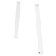 Крака за трапезна маса V-образна форма 2 бр. бели 70x(72-73,3) см стомана