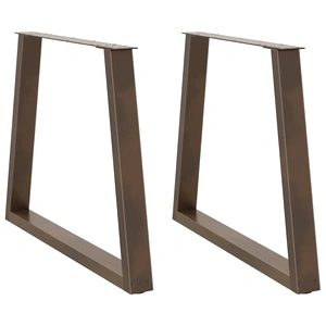 Крака за трапезна маса V-образна форма 2 бр. стомана 70x(72-73,3) см