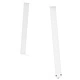 Крака за трапезна маса V-образна форма 2 бр. бели 80x(72-73,3) см стоманени