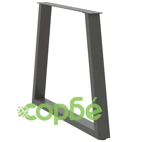 V-образни крака за трапезна маса, 2 бр., антрацит, 80x(72-73,3) см, стомана ➤ топ цена ➤ sorbe.bg