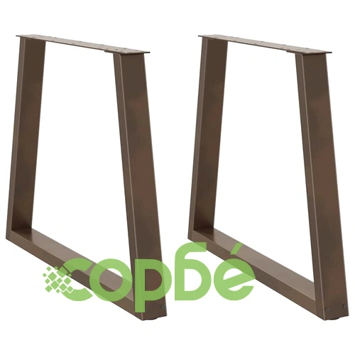 Крака за трапезна маса V-образна форма 2 бр. стомана 80x(72-73,3) см ➤ топ цена ➤ sorbe.bg