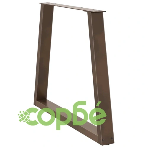 Крака за трапезна маса V-образна форма 2 бр. стомана 80x(72-73,3) см ➤ топ цена ➤ sorbe.bg