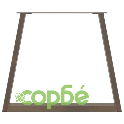 Крака за трапезна маса V-образна форма 2 бр. стомана 80x(72-73,3) см ➤ топ цена ➤ sorbe.bg