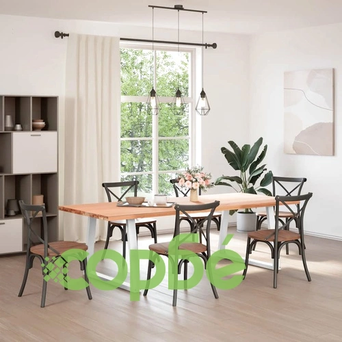 Крака за трапезна маса V-образна форма, стомана, бели, 2 бр., 90x(72-73,3) см ➤ топ цена ➤ sorbe.bg