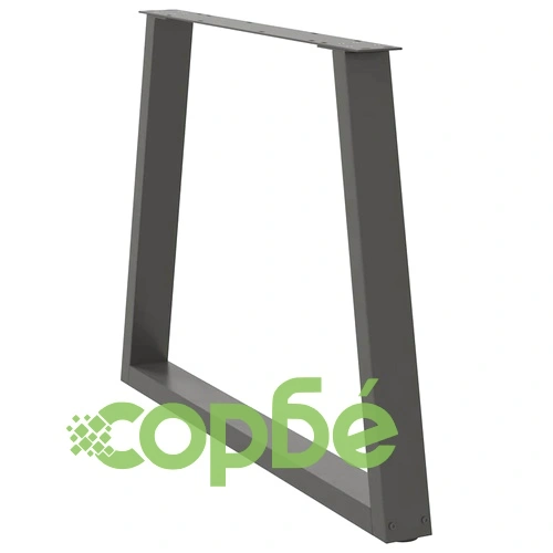 V-образни крака за трапезна маса от стомана - 2 бр, Антрацит, 90x(72-73,3) см ➤ топ цена ➤ sorbe.bg