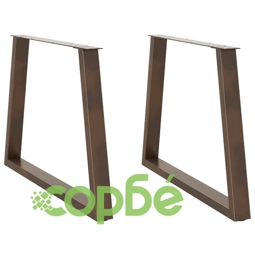 Крака за трапезна маса V-образна форма 2 бр. стомана 90x(72-73,3) см ➤ топ цена ➤ sorbe.bg