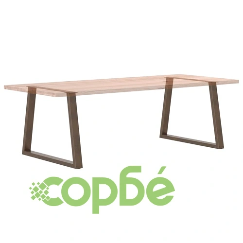 Крака за трапезна маса V-образна форма 2 бр. стомана 90x(72-73,3) см ➤ топ цена ➤ sorbe.bg