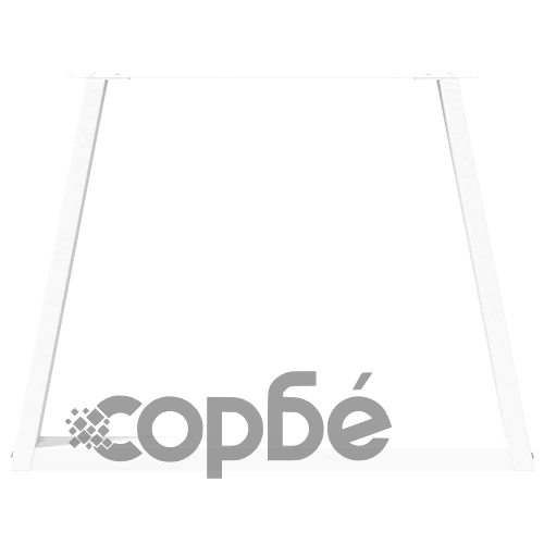 Крака за трапезна маса V-образна форма 2 бр. 100x(72-73,3) см от стомана в бяло ➤ топ цена ➤ sorbe.bg