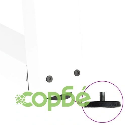 Крака за трапезна маса V-образна форма 2 бр. 100x(72-73,3) см от стомана в бяло ➤ топ цена ➤ sorbe.bg