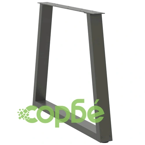 V-образни крака за трапезна маса от стомана - 3 бр, Антрацит, 70x(72-73,3) см ➤ топ цена ➤ sorbe.bg