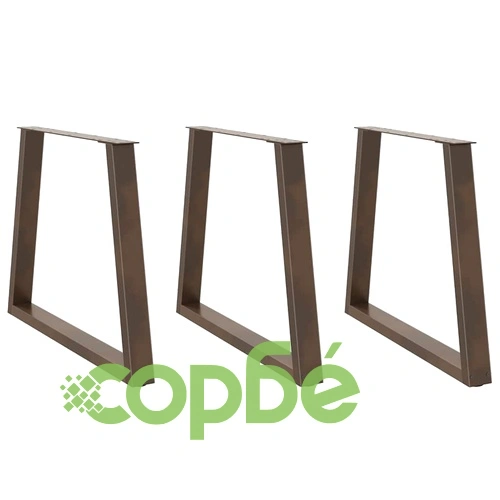 V-образни крака за трапезна маса от стомана, 3 бр, 70x(72-73,3) см ➤ топ цена ➤ sorbe.bg