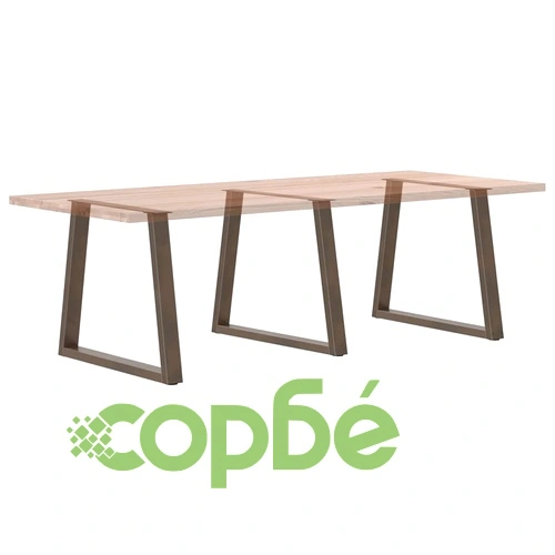 V-образни крака за трапезна маса от стомана, 3 бр, 70x(72-73,3) см ➤ топ цена ➤ sorbe.bg