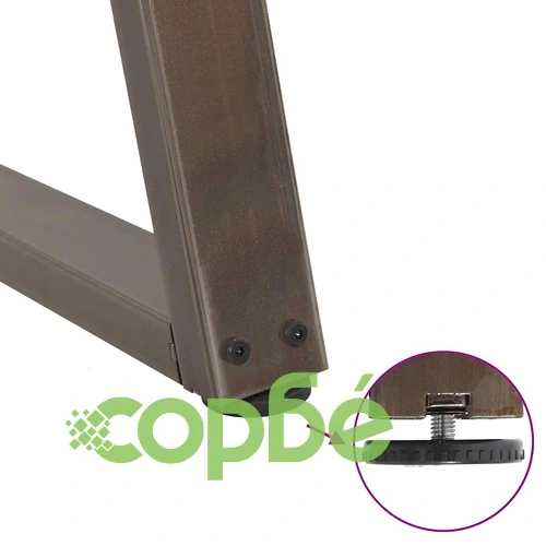 V-образни крака за трапезна маса от стомана, 3 бр, 70x(72-73,3) см ➤ топ цена ➤ sorbe.bg