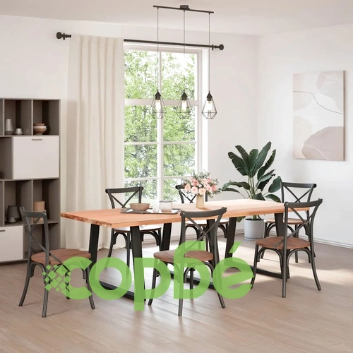 Крака за трапезна маса V-образна форма 3 бр. черни 90x(72-73,3) см стоманени ➤ топ цена ➤ sorbe.bg