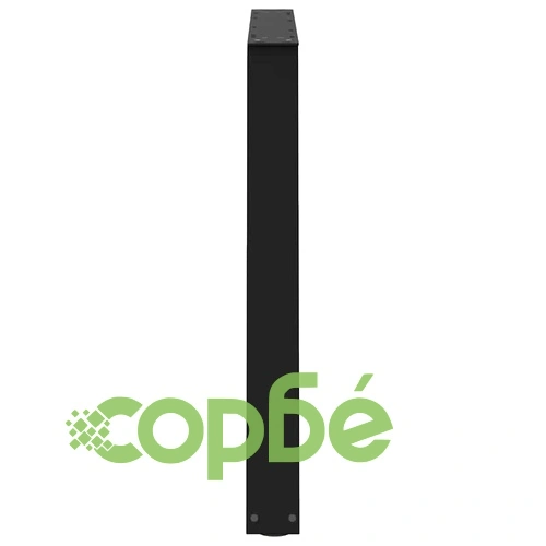 Крака за трапезна маса V-образна форма 3 бр. черни 90x(72-73,3) см стоманени ➤ топ цена ➤ sorbe.bg