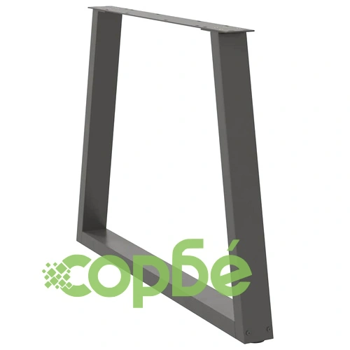 V-образни крака за трапезна маса от стомана - 3 бр, Антрацит, 90x(72-73,3) см ➤ топ цена ➤ sorbe.bg