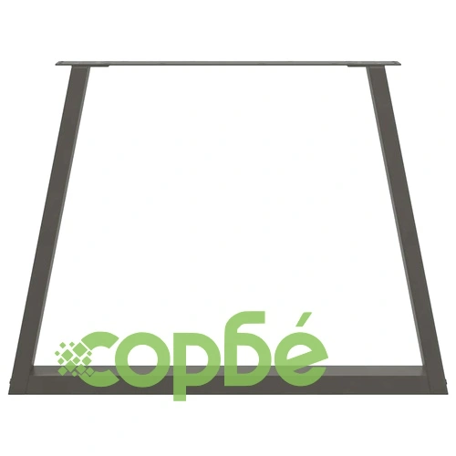 V-образни крака за трапезна маса от стомана - 3 бр, Антрацит, 90x(72-73,3) см ➤ топ цена ➤ sorbe.bg