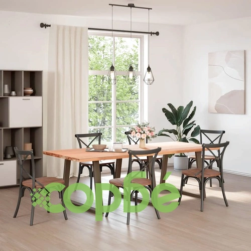 Крака за трапезна маса V-образна форма, 3 бр, Прахово боядисана стомана, 100x(72-73,3) см ➤ топ цена ➤ sorbe.bg