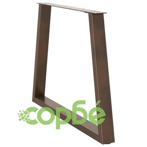 Крака за трапезна маса V-образна форма, 3 бр, Прахово боядисана стомана, 100x(72-73,3) см ➤ топ цена ➤ sorbe.bg