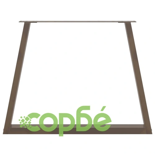 Крака за трапезна маса V-образна форма, 3 бр, Прахово боядисана стомана, 100x(72-73,3) см ➤ топ цена ➤ sorbe.bg