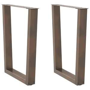 Крака за трапезна маса V-образна форма 2 бр. стомана 70x(72-73,3) см