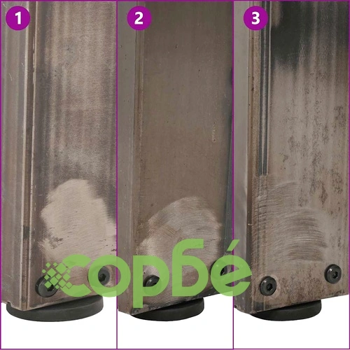 V-образни крака за трапезна маса, 2 бр., стомана, 80x(72-73,3) см ➤ топ цена ➤ sorbe.bg