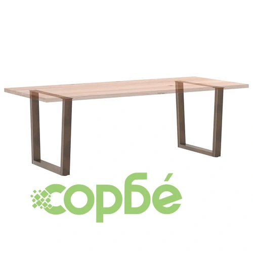 V-образни крака за трапезна маса, 2 бр., стомана, 80x(72-73,3) см ➤ топ цена ➤ sorbe.bg